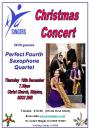 CHRISTMAS CONCERT,with PERFECT FOURTH, Yorkshire's finest saxophone quartet